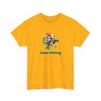 T‑Shirt — Cute Bird with Binoculars "Human Watching" Graphic Tee