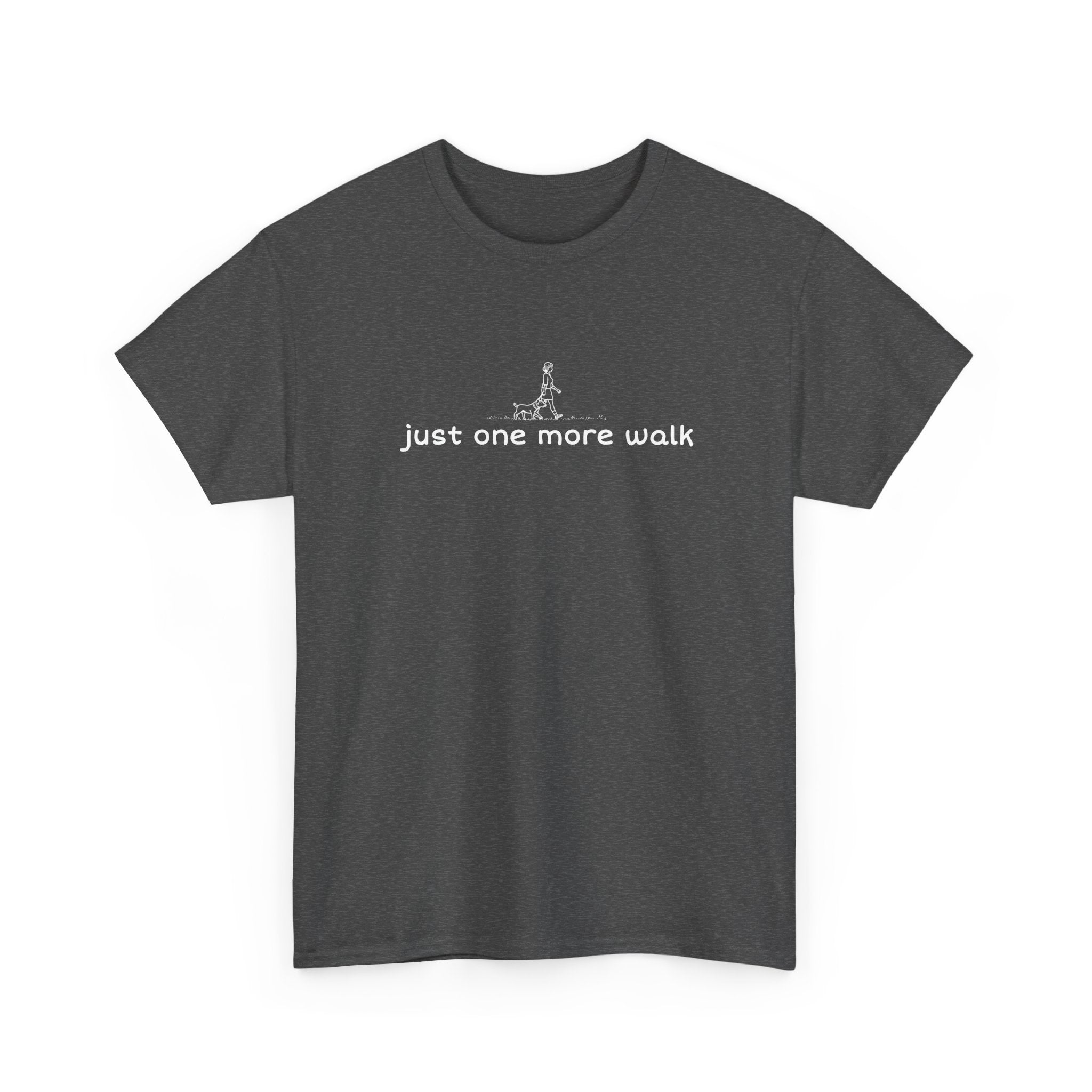 “just one more walk” Minimal Dog Walking Tee For Her