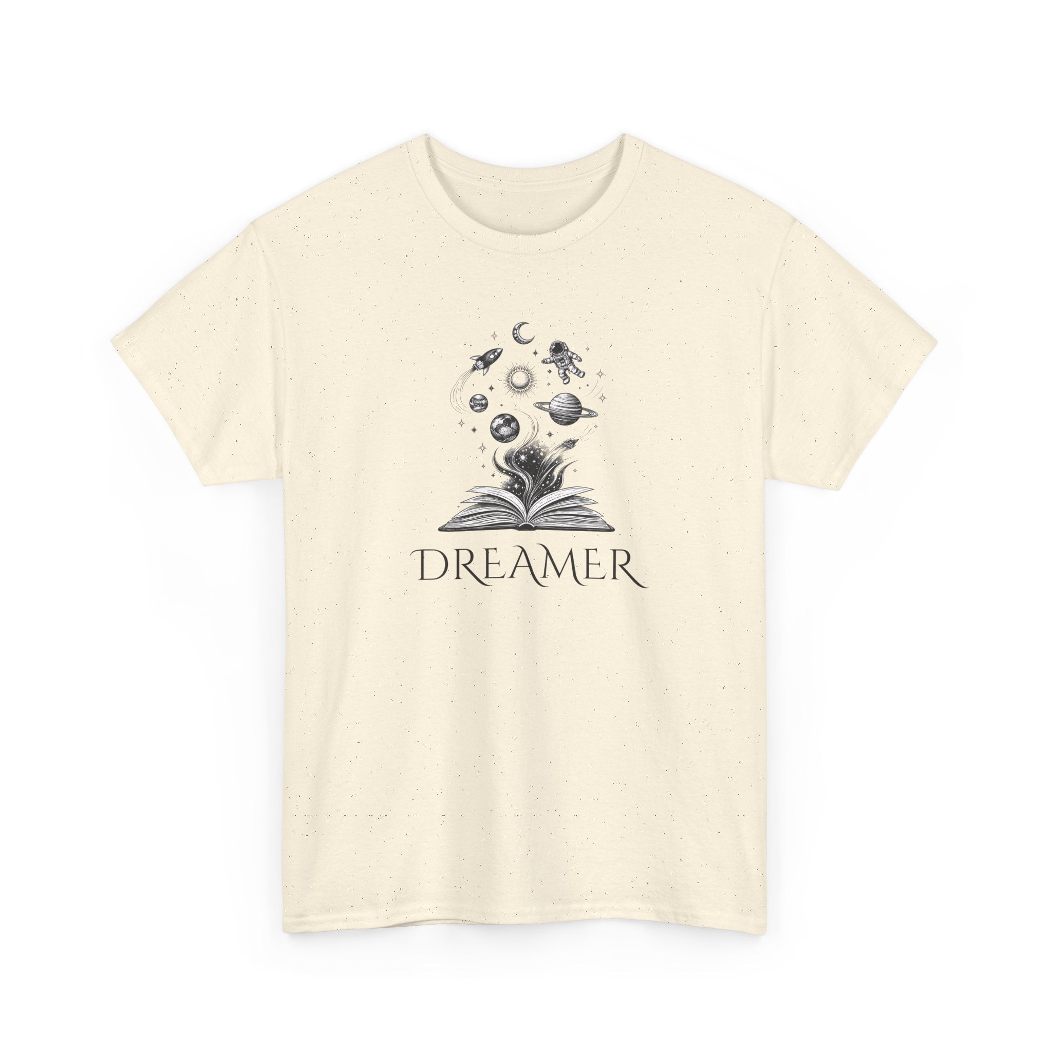 Dreamer T‑Shirt — Illustrated Book & Space Design