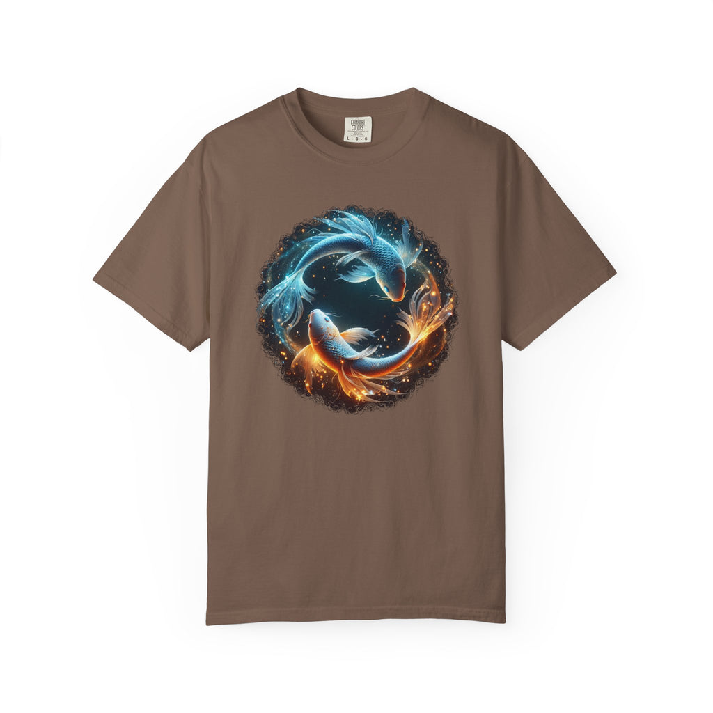 Yin Yang Koi Fish T-Shirt — Fire & Water Koi Circle Tee