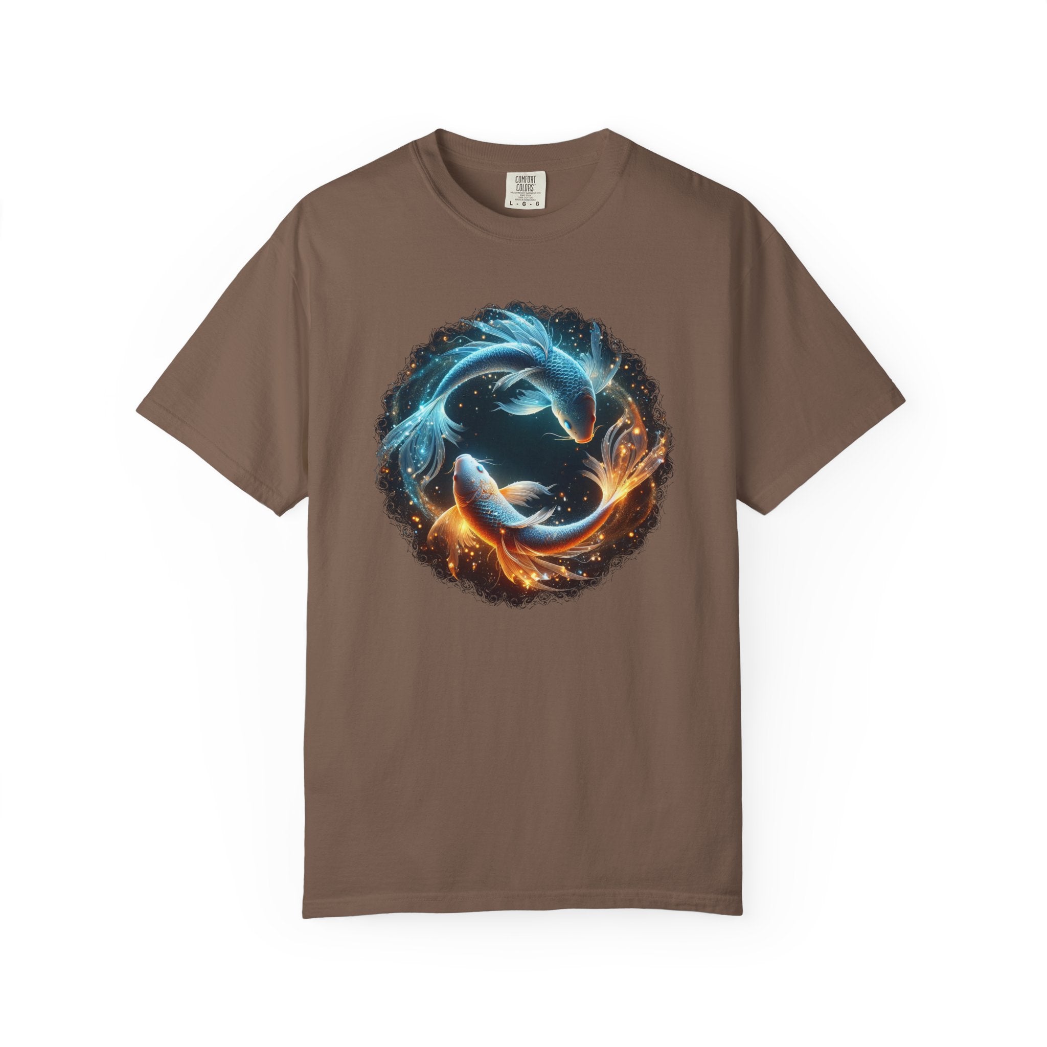 Yin Yang Koi Fish T-Shirt — Fire & Water Koi Circle Tee