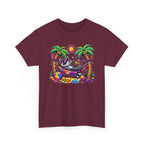 Beach Raccoon Hammock T‑Shirt — Tropical Summer Vibes Graphic Tee