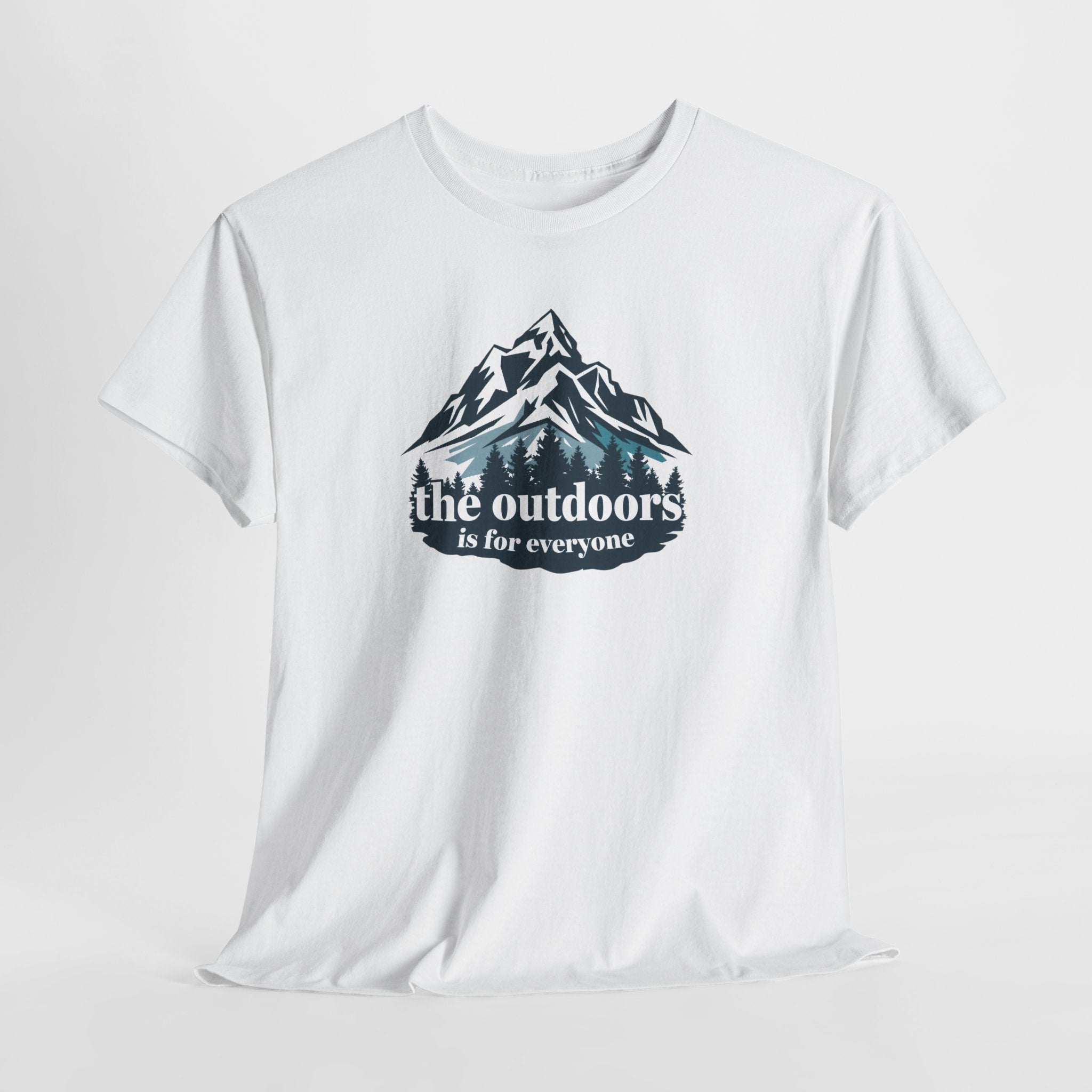 Outdoor Mountains T‑Shirt – “the outdoors is for everyone” Graphic Tee