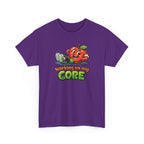 Working on My Core Funny Exercise T-Shirt —  Retro Apple Fitness Tee