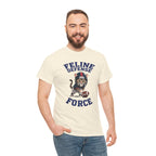 Feline Defense Force T-Shirt — Cute Football Cat Tee for Cat Lovers & Sports Fans