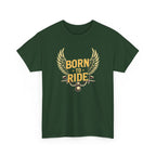 Born to Ride T‑Shirt — Motorcycle Wings Graphic Tee
