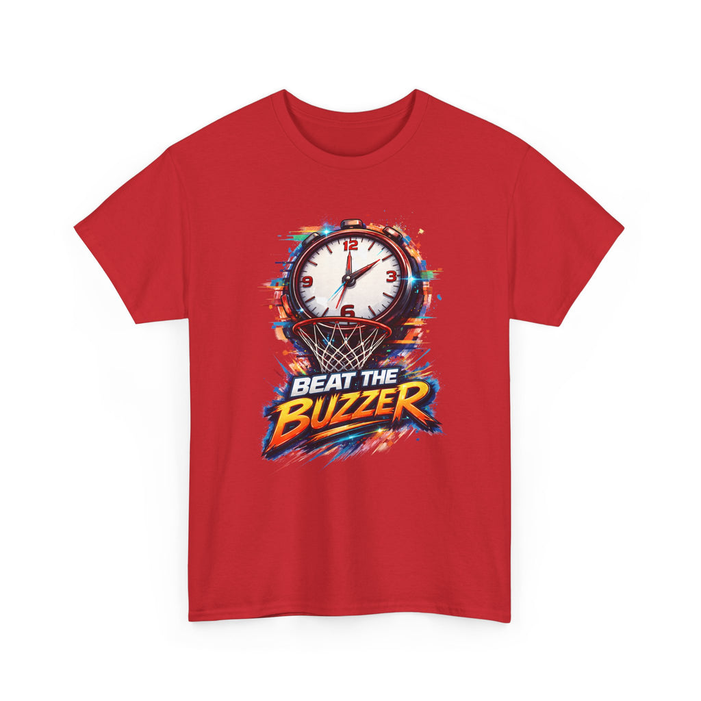 Beat the Buzzer Basketball T-Shirt — Sporty Countdown Graphic Tee