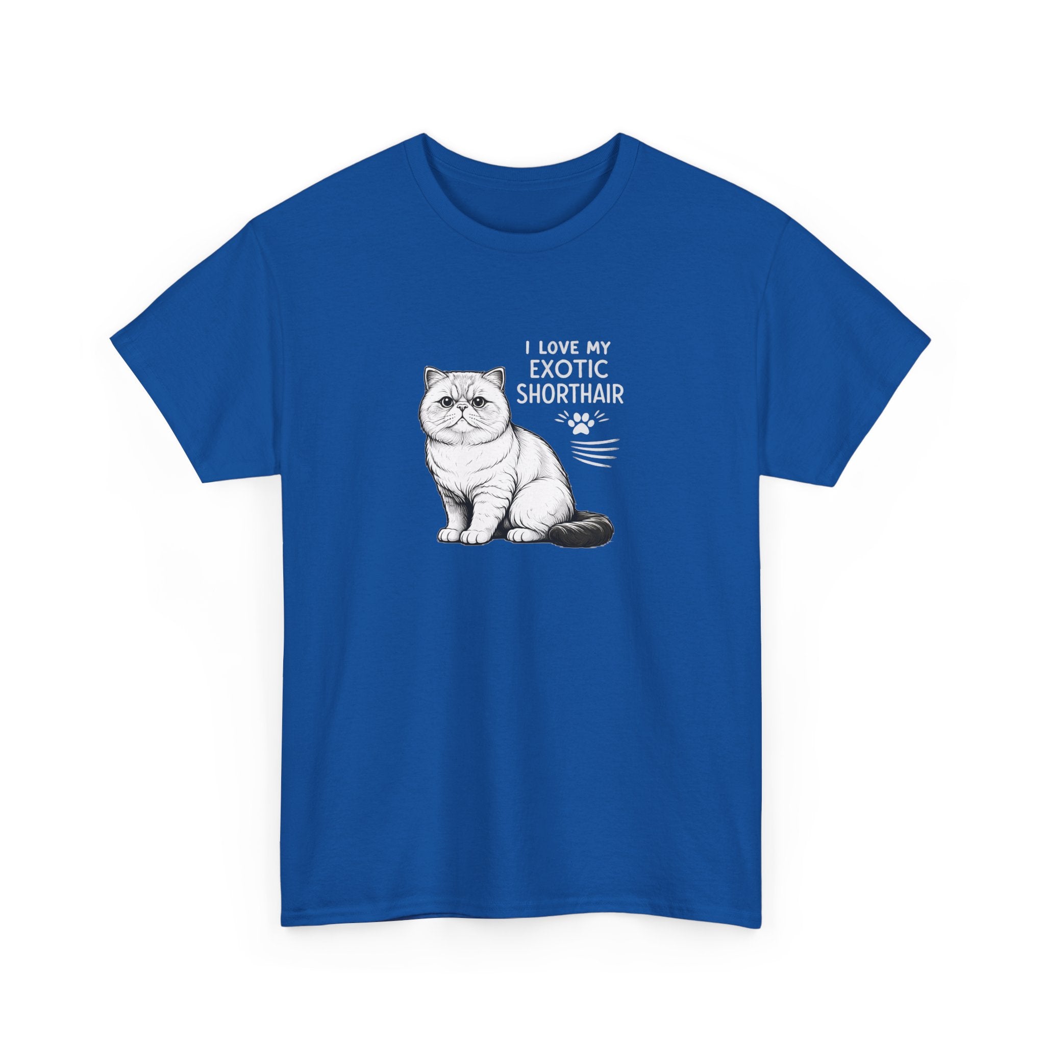 Exotic Shorthair Cat T-Shirt — "I Love My Exotic Shorthair" Cat Lover Tee