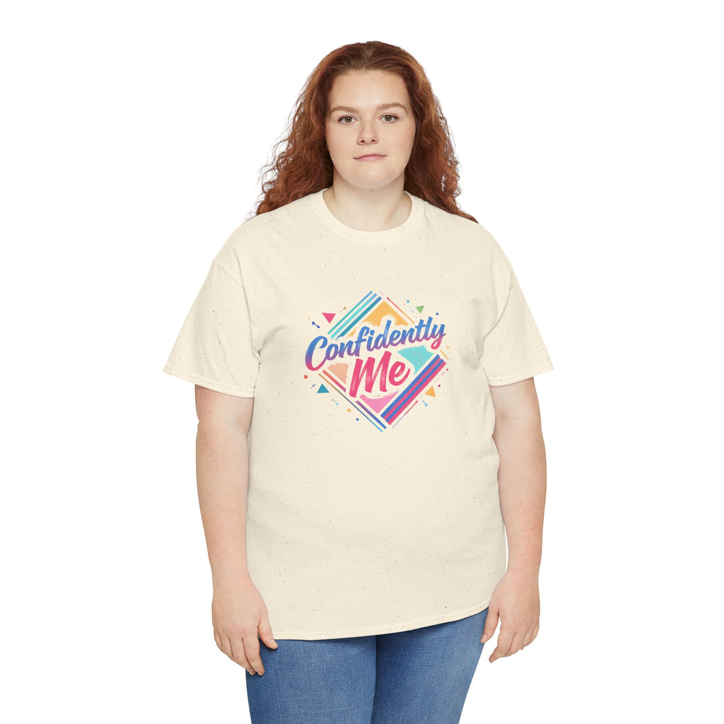 Confidently Me Tee — Retro Pastel Self-Love Graphic T-Shirt