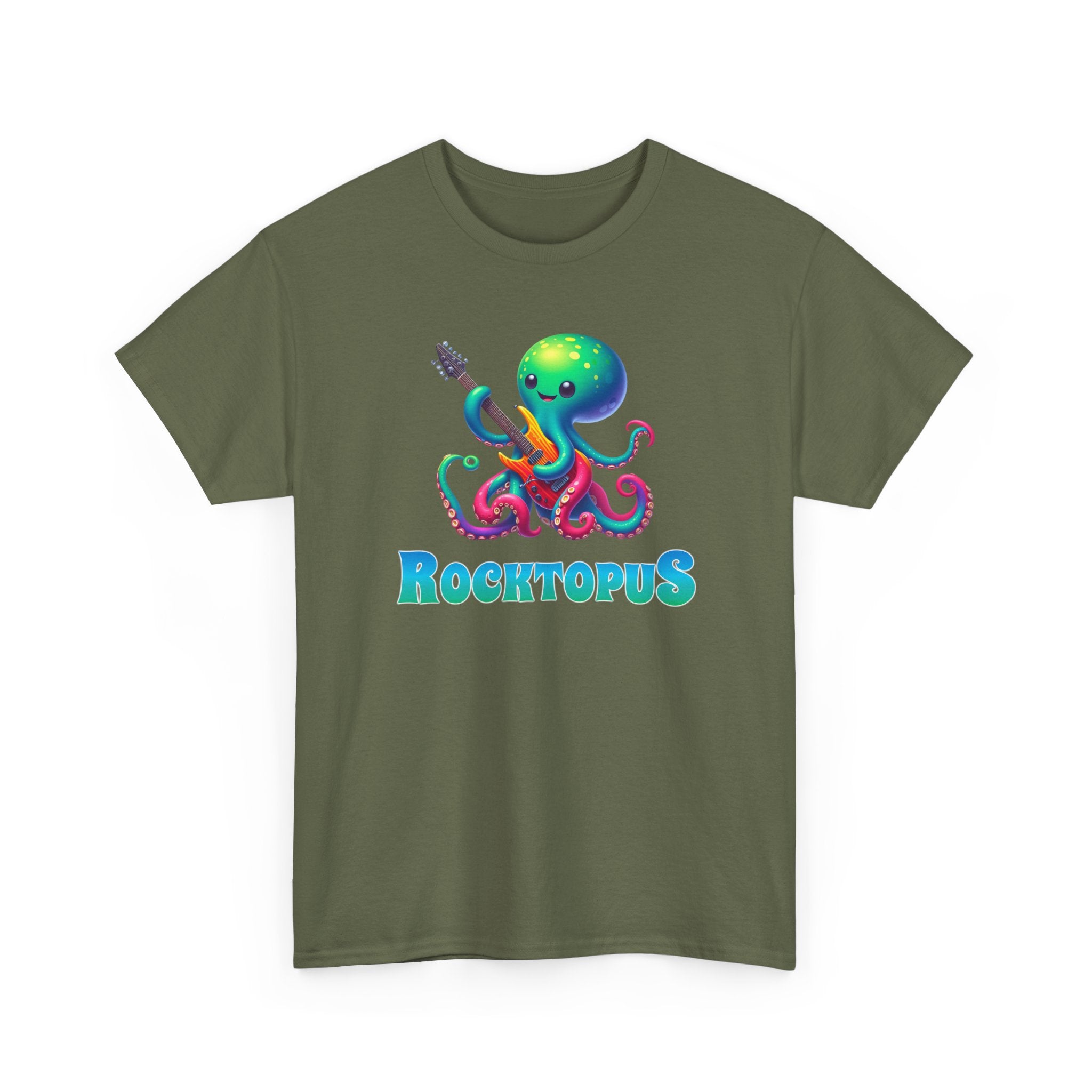 Rocktopus T-Shirt — Cute Octopus Playing Guitar Graphic Tee