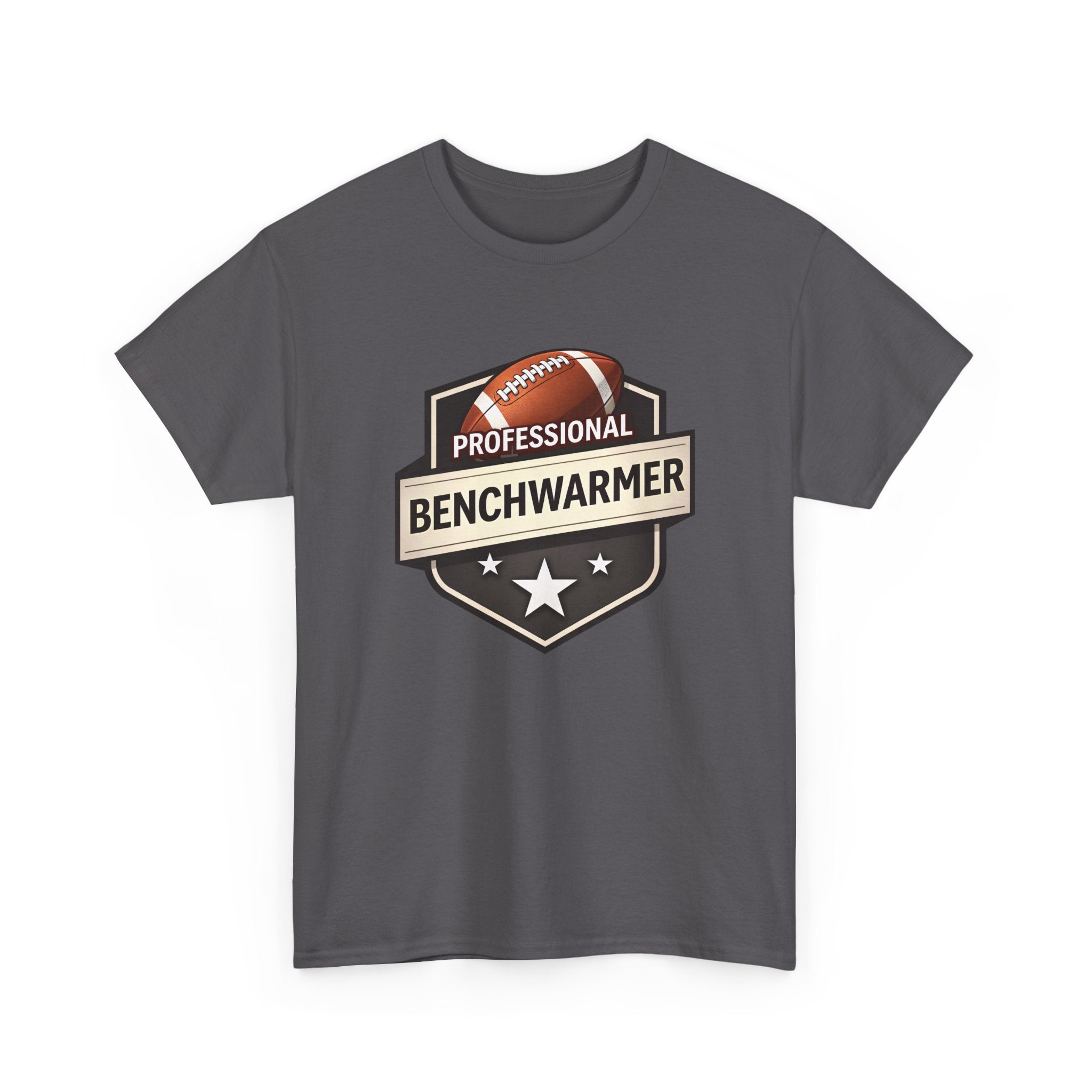 Professional Benchwarmer Football T‑Shirt — Funny Sports Tee for Fans & Backup Players