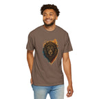 Lion Head T-Shirt — Artistic Tribal Lion Face Tee
