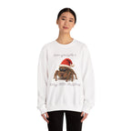 Cute Jumping Spider Christmas Sweatshirt – "Have yourself a hairy little Christmas"