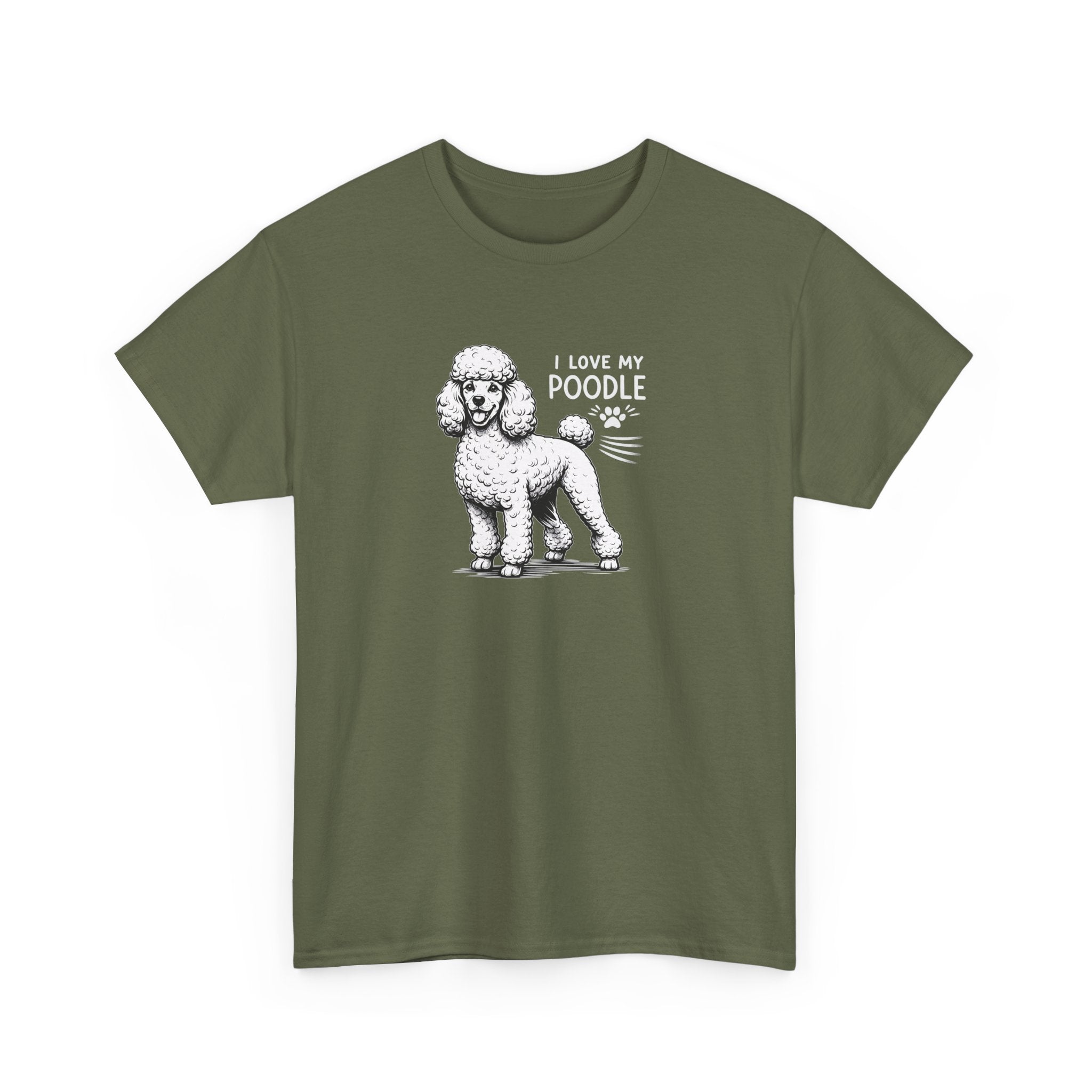 Poodle Dog T-Shirt — "I Love My Poodle" Tee