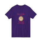 Wine O'Clock V-Neck Tee — Funny Wine Lover Shirt