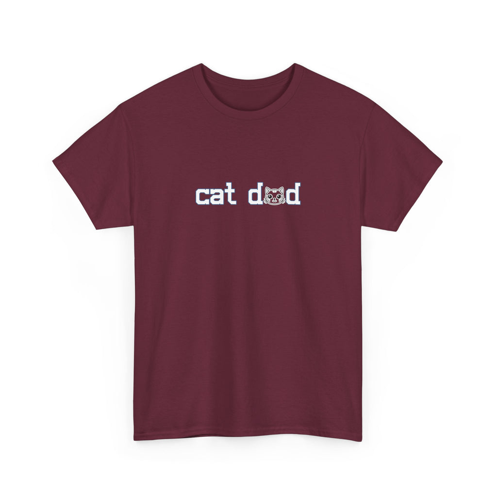 Cat Dad T‑Shirt — Minimalist Funny Cat Lover Tee