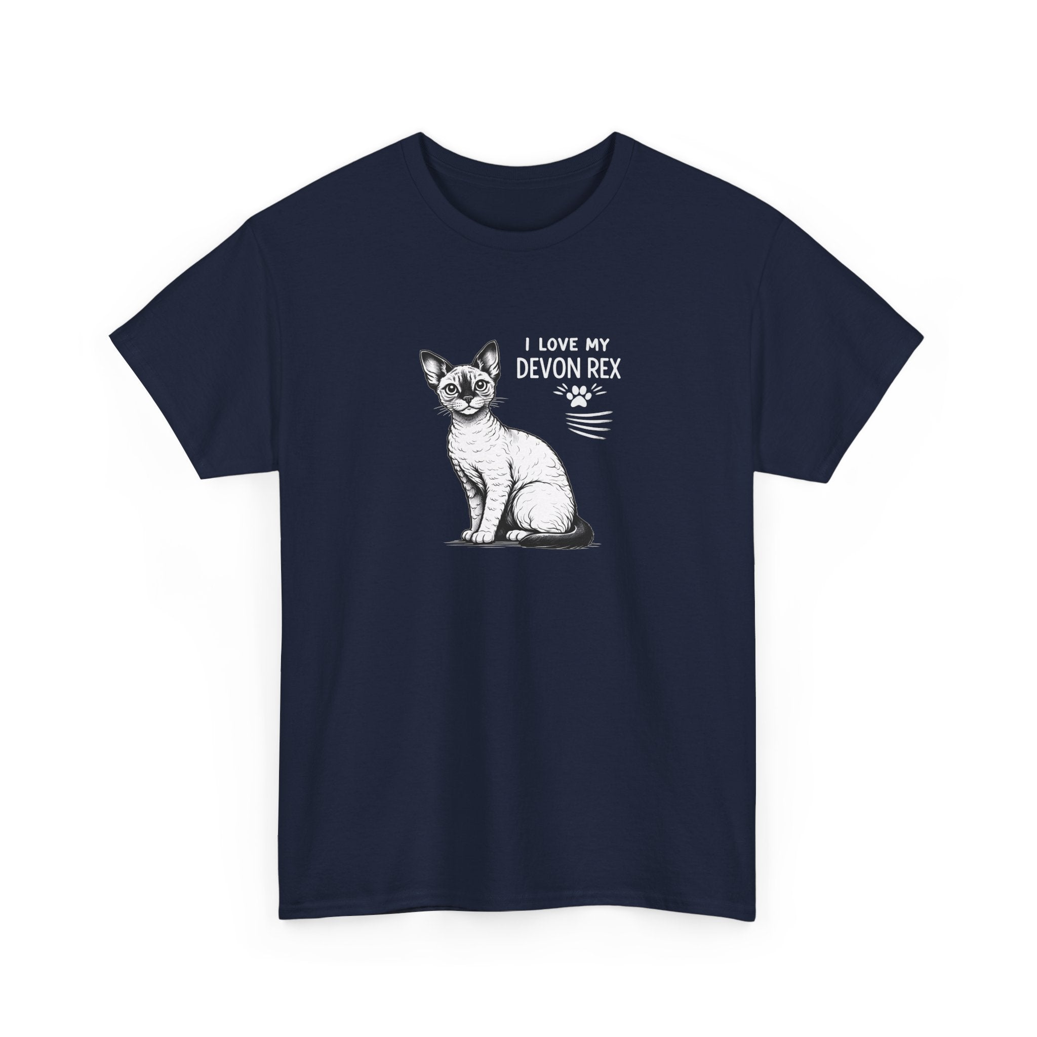 Devon Rex Cat T-Shirt — I Love My Devon Rex Graphic Tee