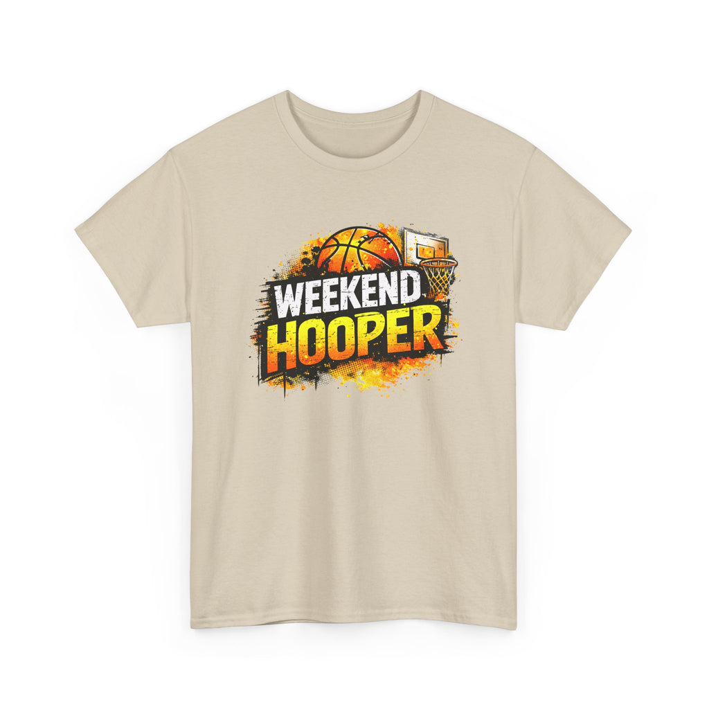 Weekend Hooper Basketball T‑Shirt — Retro Court Graphic Tee for Players & Fans