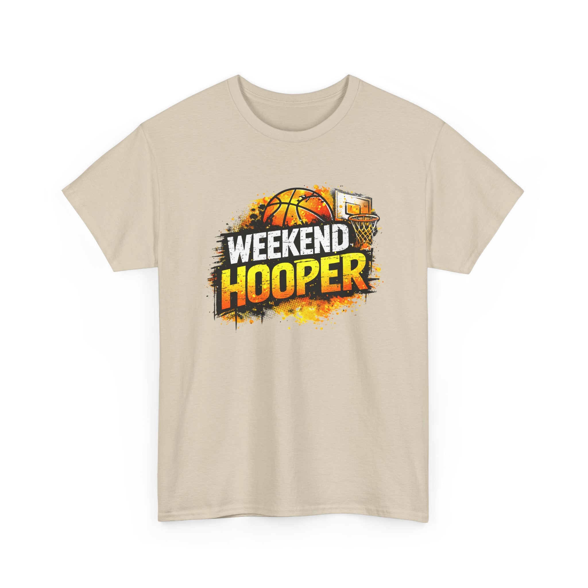 Weekend Hooper Basketball T‑Shirt — Retro Court Graphic Tee for Players & Fans