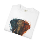 Elephant Head Graphic Tee — 'Be Strong' Tribal Art T-Shirt