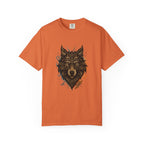 Wolf Head Graphic T-Shirt — Intricate Tribal Wolf Art Tee