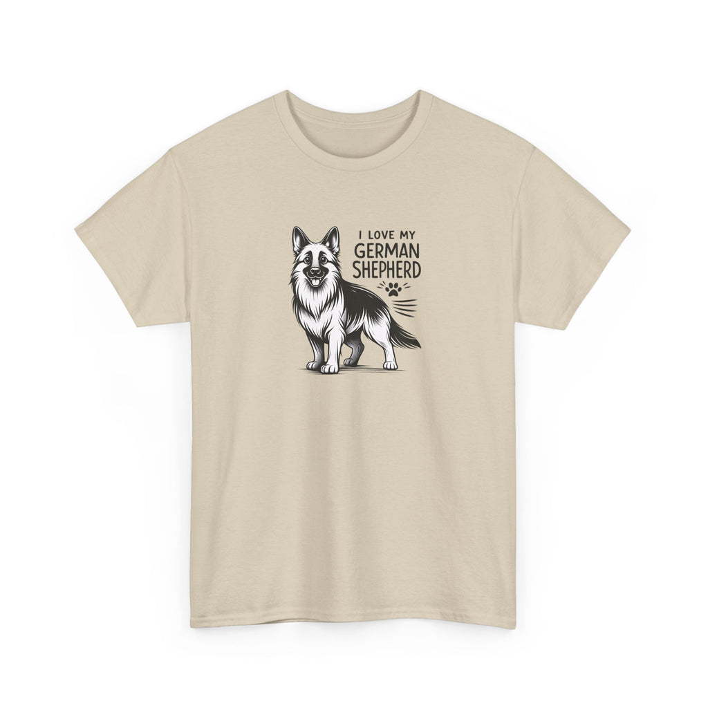I Love My German Shepherd T-Shirt — Cute German Shepherd Dog Tee for Dog Lovers