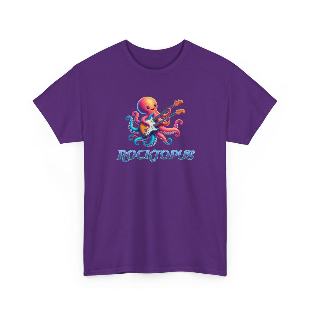 Rocktopus T-Shirt — Colorful Octopus Playing Guitar Tee