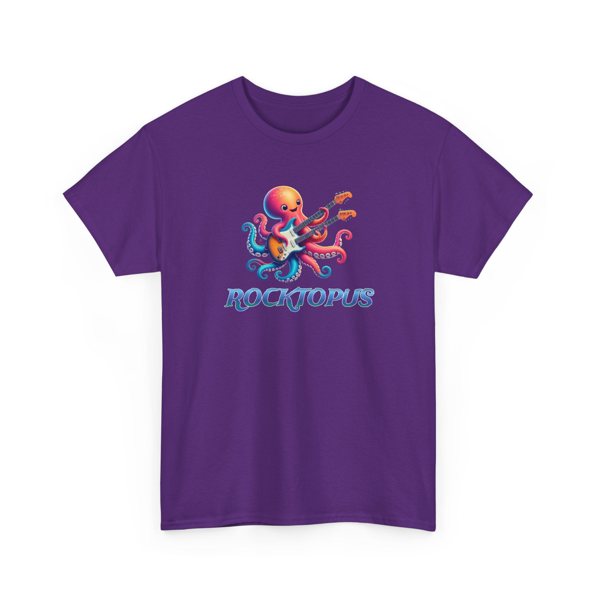 Rocktopus T-Shirt — Colorful Octopus Playing Guitar Tee