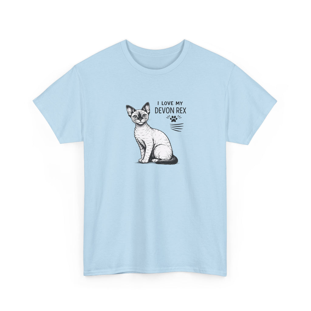 Devon Rex Cat T-Shirt — I Love My Devon Rex Graphic Tee