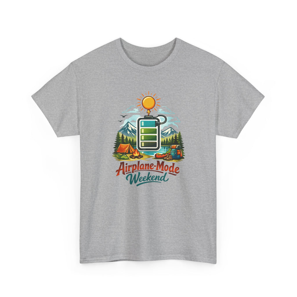 "Airplane Mode Weekend" Outdoor Adventure Camping Graphic Tee