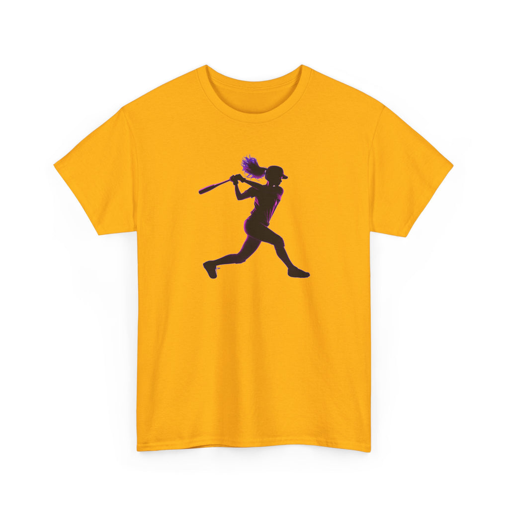 Baseball Batter Silhouette Tee — Women's Baseball Softball T‑Shirt