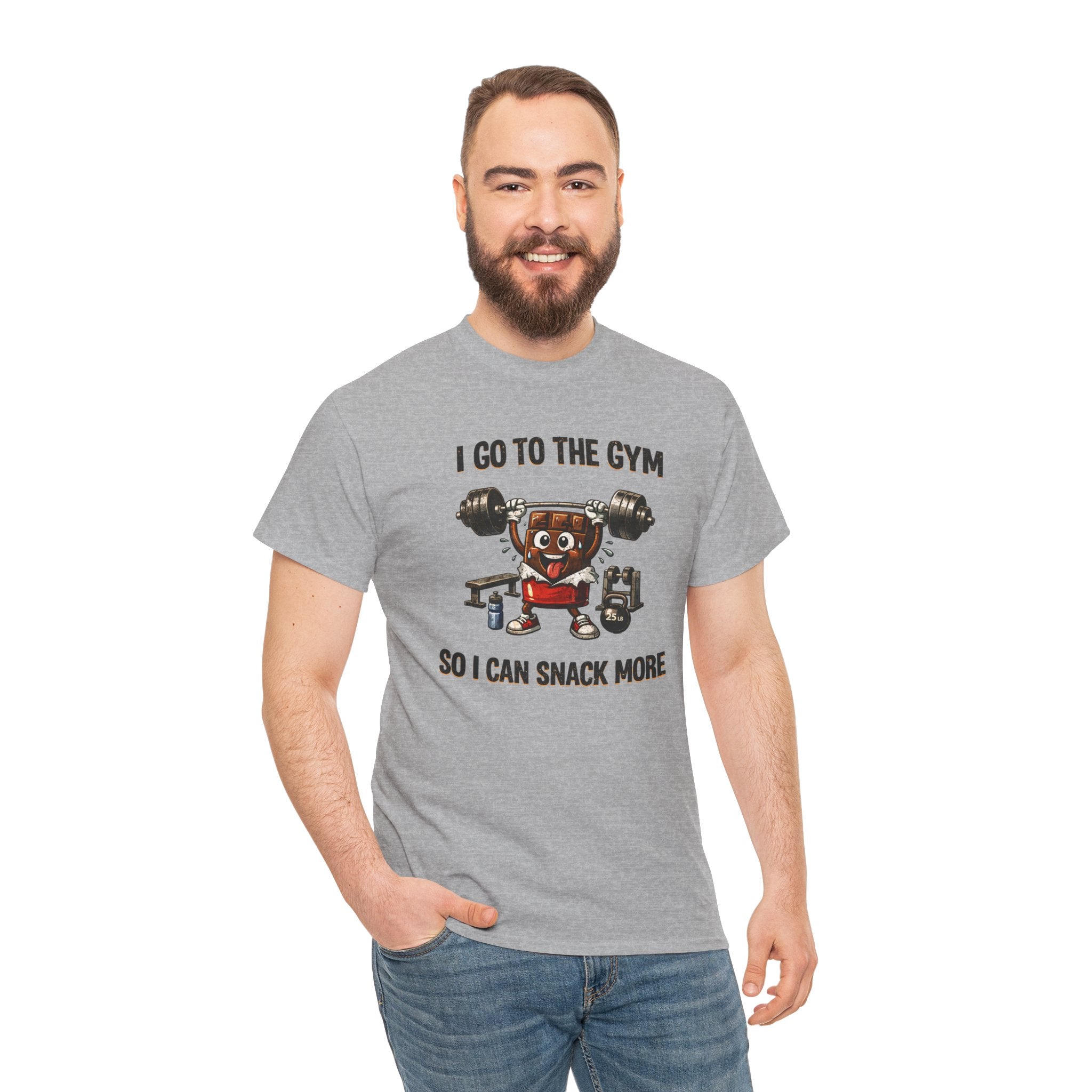 I Go to the Gym So I Can Snack More - Funny Fitness Gym Snack T‑Shirt