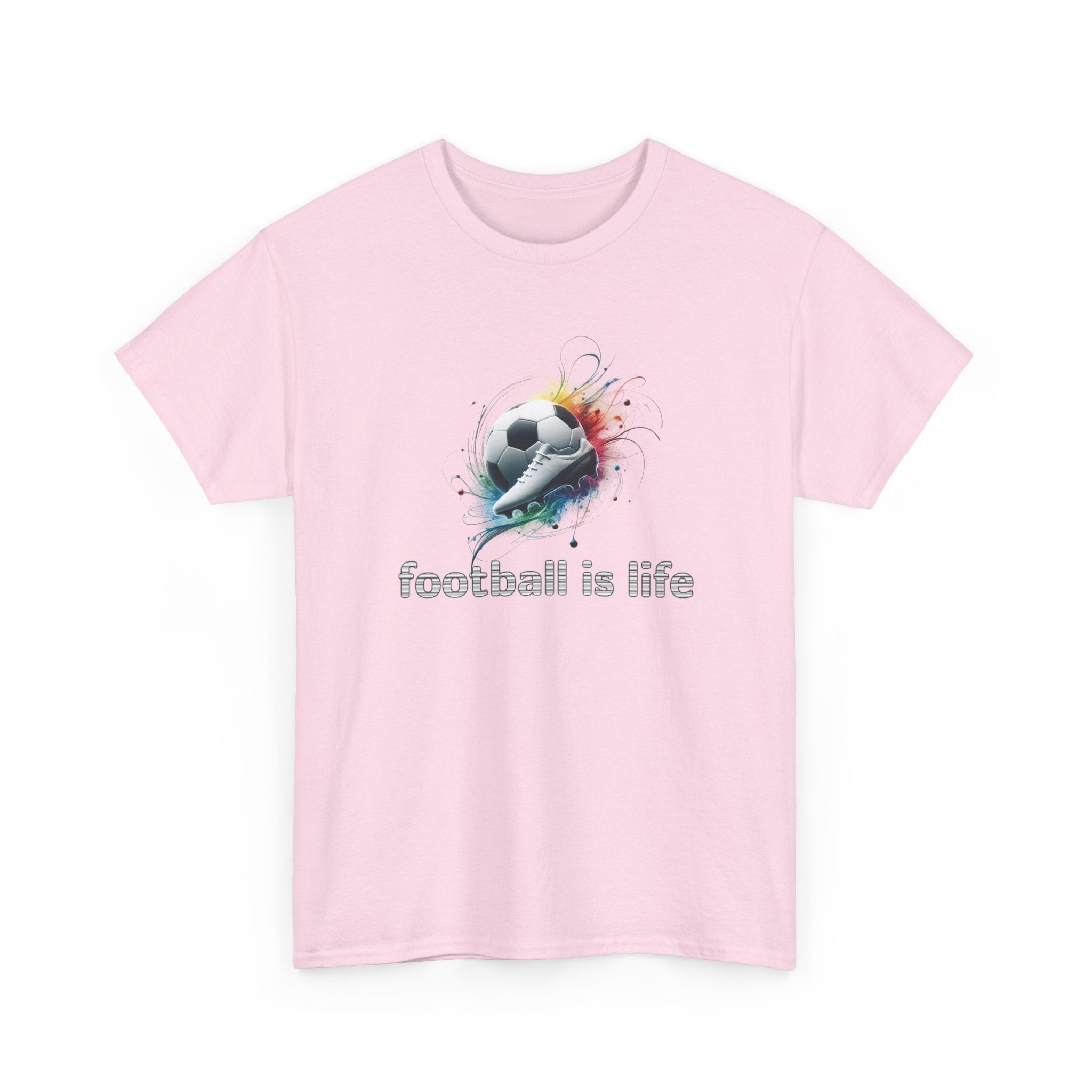 Football Is Life T-Shirt — Color Splash Soccer Ball Tee