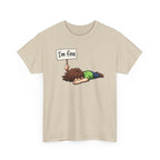 Cute Cartoon 'I'm Fine' Funny Dry Humor Graphic Tee