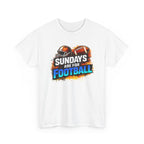 Sundays Are for Football T-Shirt — Football Fan Graphic Tee