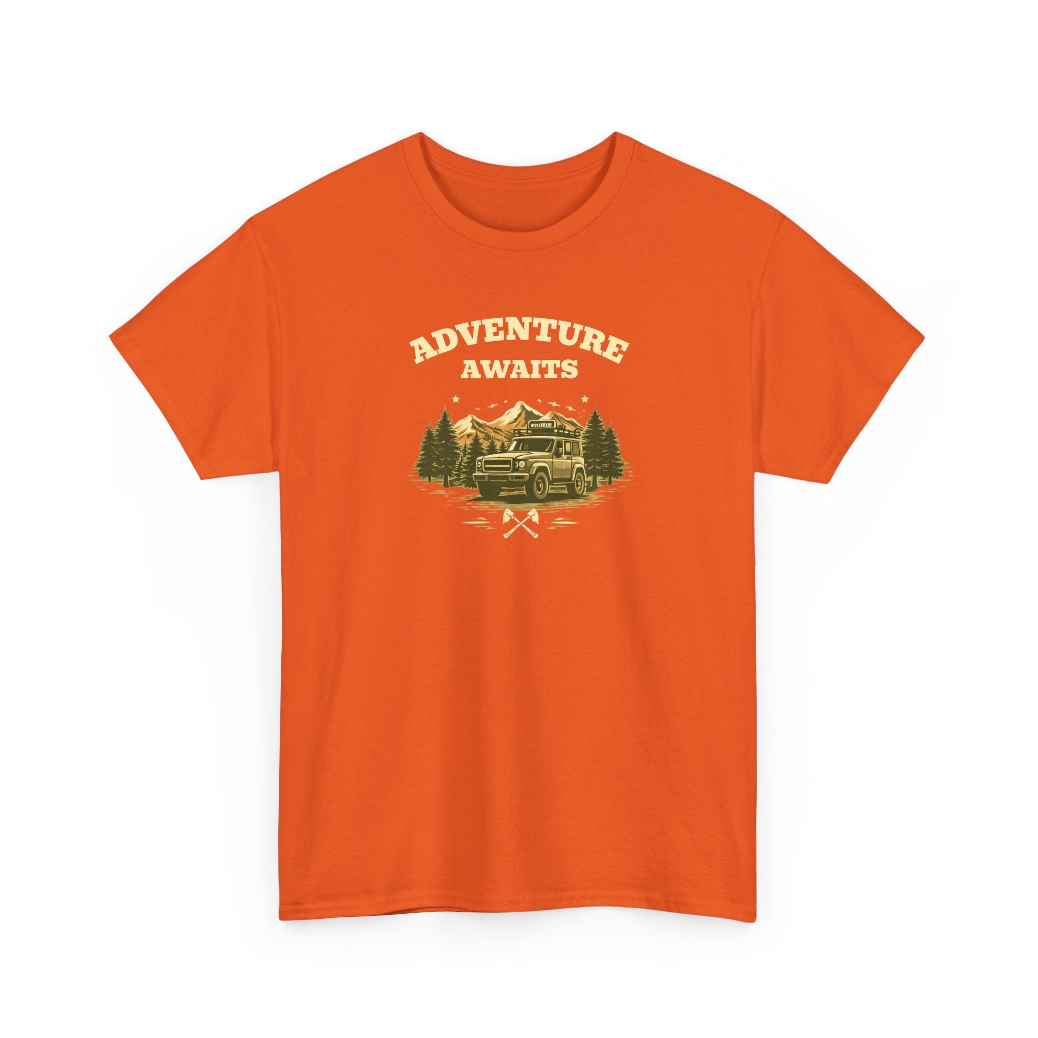 Adventure Awaits T‑Shirt — Vintage Camper Outdoor Graphic Tee