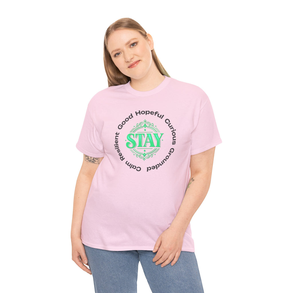 Stay Positivity Tee — "STAY" Positive Mindset Graphic T-Shirt