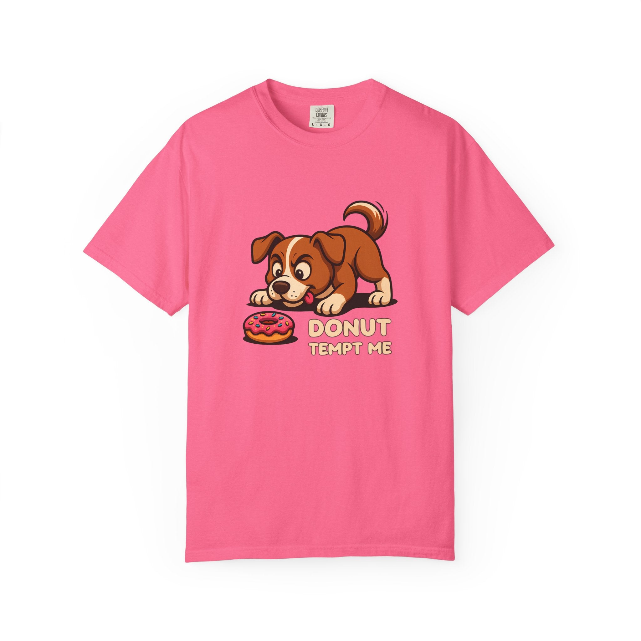 Donut Tempt Me T-Shirt — Cute Puppy & Donut Graphic Tee