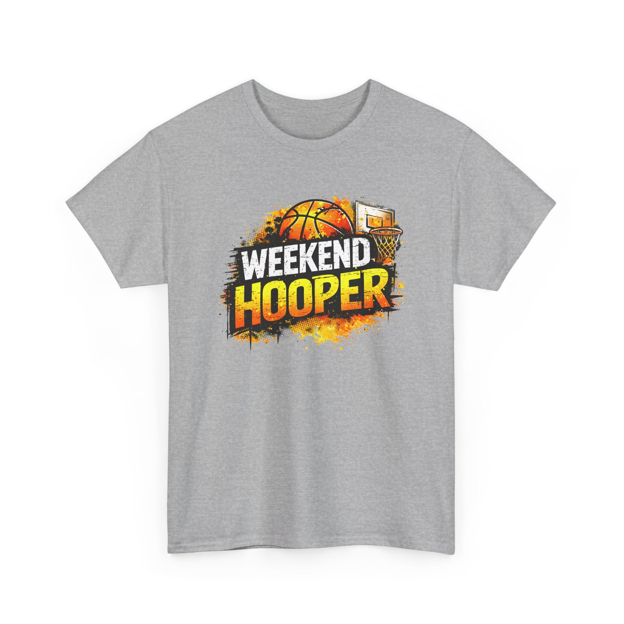 Weekend Hooper Basketball T‑Shirt — Retro Court Graphic Tee for Players & Fans