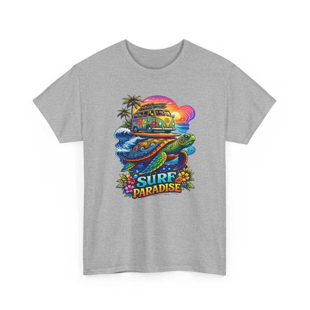 Surf Paradise Tee — Retro Van & Sea Turtle Beach T-Shirt