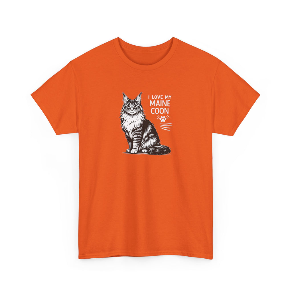 Maine Coon Cat T-Shirt — "I Love My Maine Coon" Tee