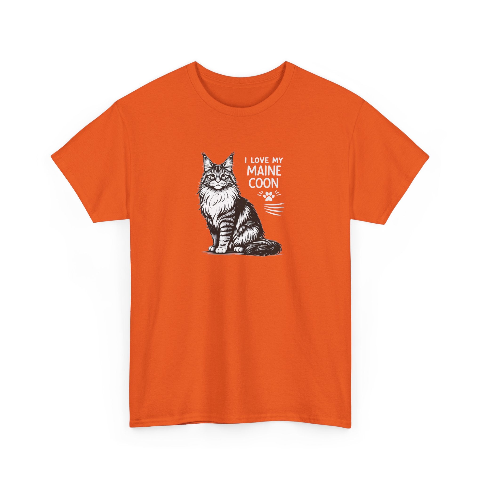 Maine Coon Cat T-Shirt — "I Love My Maine Coon" Tee