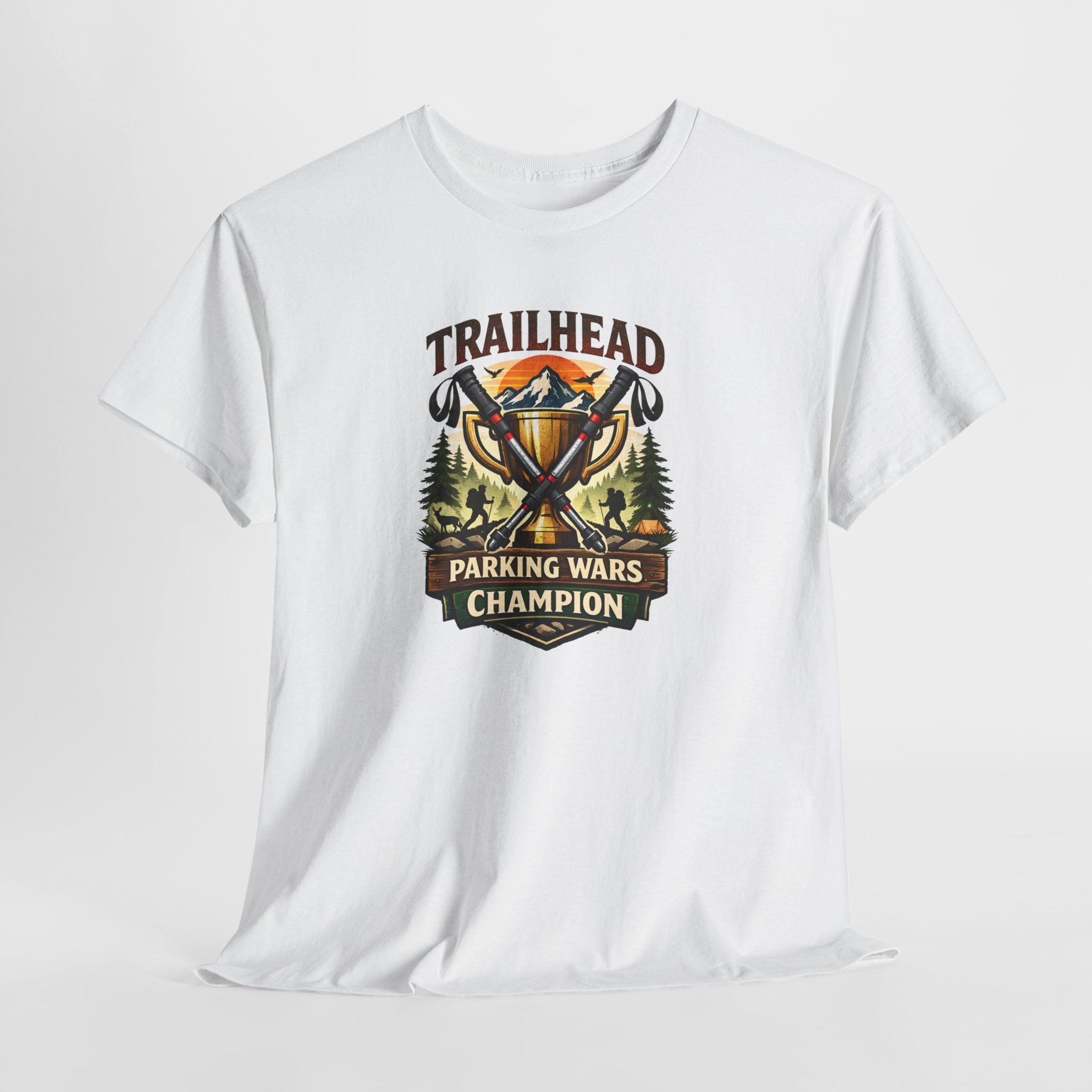 Trailhead 'Parking Wars Champion' T-Shirt — Outdoor Camping Adventure Tee