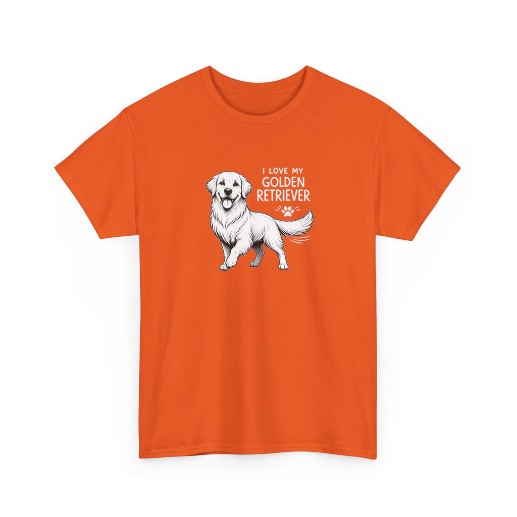 Golden Retriever T-Shirt – “I Love My Golden Retriever” Dog Lover Tee