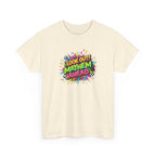 Look Out! Mayhem Ahead Graphic Tee — Colorful Retro Comic Humor Shirt