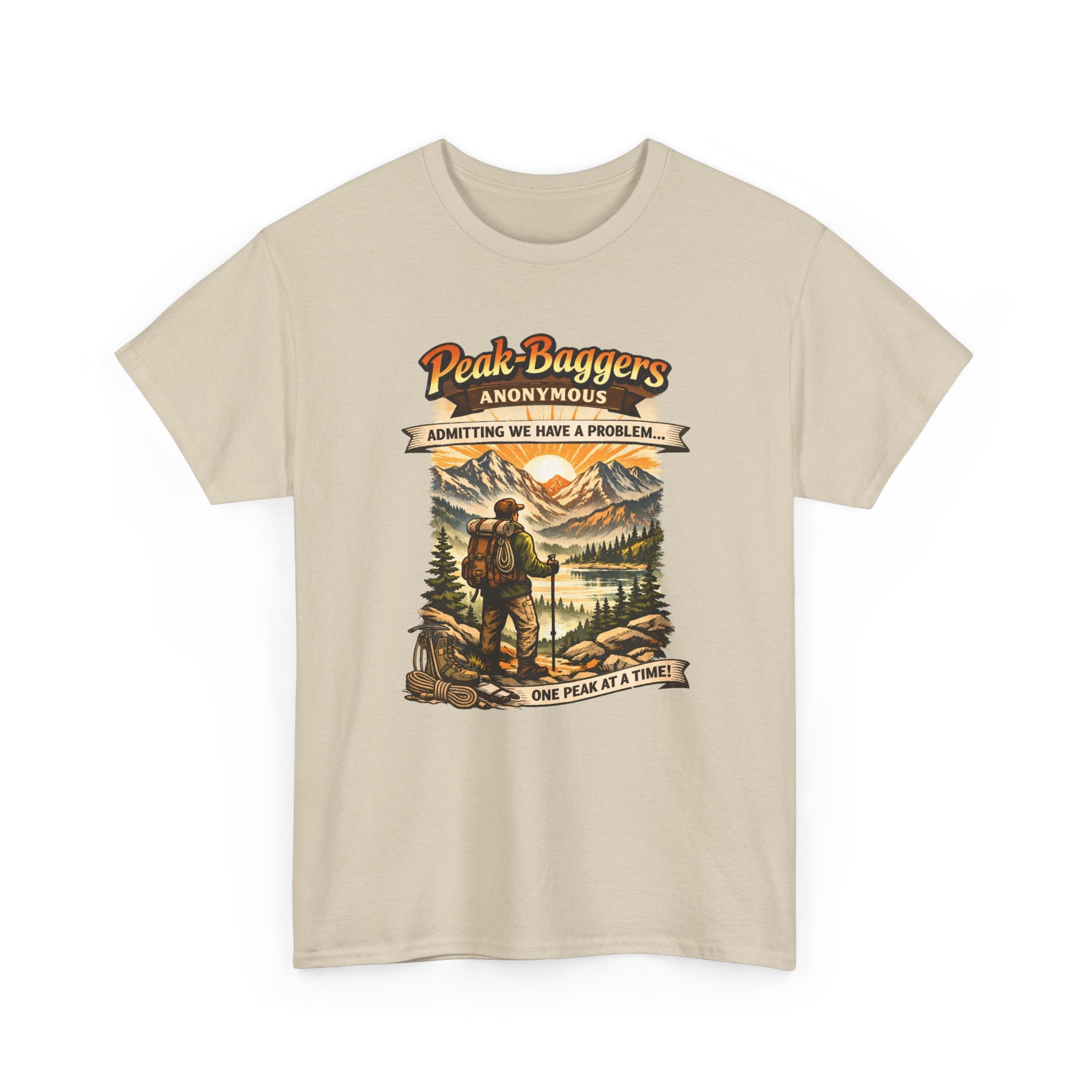 Peak Baggers Anonymous T-Shirt — Hiking Mountain Vintage Outdoors Tee
