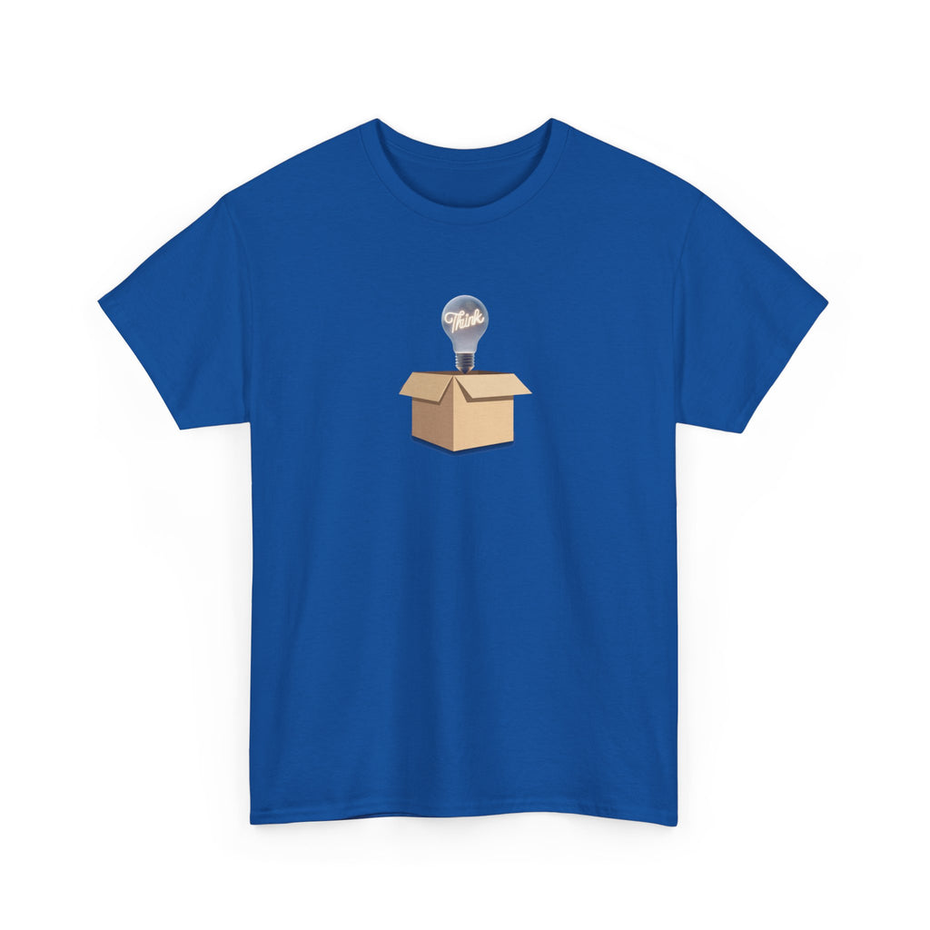 T-Shirt — Lightbulb Idea Think Outside The Box Graphic Tee