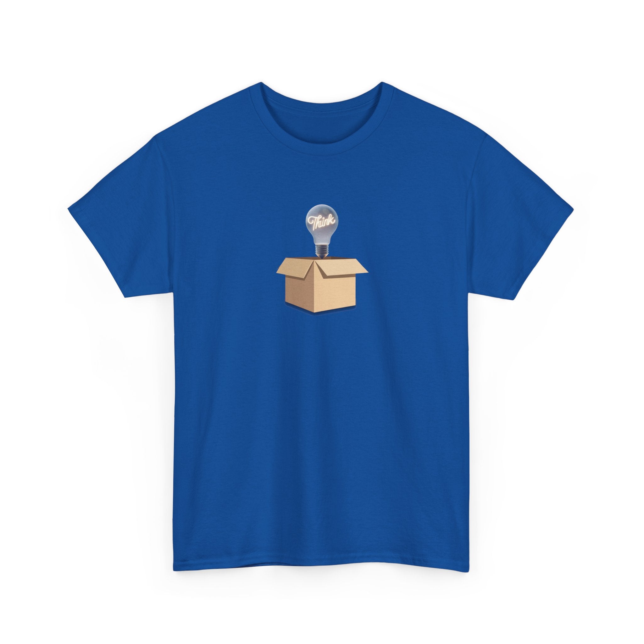 T-Shirt — Lightbulb Idea Think Outside The Box Graphic Tee