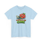 Working on My Core Funny Exercise T-Shirt —  Retro Apple Fitness Tee