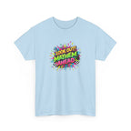 Look Out! Mayhem Ahead Graphic Tee — Colorful Retro Comic Humor Shirt
